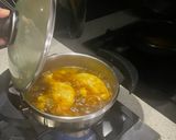 A picture of step 1 of Fesenjan (Persian Pomegranate Walnut Stew) with Chicken Thighs and Crispy Tahdig Rice.