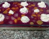 A picture of step 1 of Mango mousse and Raspberry jelly dessert.