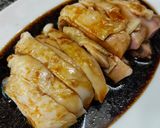 รูปขั้นตอนการทำที่ 5 ของ ไก่ต้มราดน้ำซีอิ๊วแบบสิงคโปร์