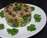 A picture of step 9 of Smoked salmon tartar - celebration starter.