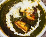 A picture of step 6 of Shahi Palak Paneer.