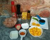 A picture of step 1 of Mango Hot Chicken🔥😋.