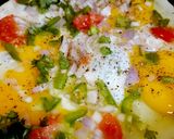 A picture of step 3 of Cheese Egg Veggies Scrambled.