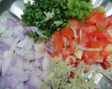 A picture of step 2 of Mix Vegetables Besan Dhokla.