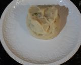 Foto del paso 3 de la receta: Gulan de patata con yema de huevo y verduritas salteadas