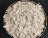 A picture of step 1 of Jain poha.