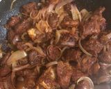 A picture of step 4 of Beef suya.