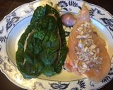A picture of step 2 of California Farm Swiss Chard Chicken Rolls.