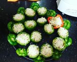 A picture of step 8 of Cheese stuffed capsicum.