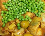 Foto del paso 6 de la receta Tajine de alcachofas y guisantes con aceitunas
