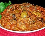 A picture of step 5 of Mike's Meaty Mexican Marinara Sauce.