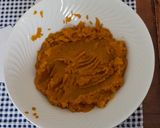 A picture of step 1 of Pumpkin Gnocchi with less flour.