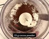 A picture of step 1 of Miso black sesame baked chocolate tart.