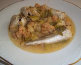 Foto del paso 13 de la receta Pescadillas con ajos tiernos y gamba pelada