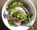 Hình bước làm 2 của món Canh bầu nấu với mọc