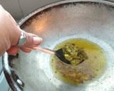 A picture of step 4 of Radish Greens(Mooli Bhaji) And Spinach Saag.