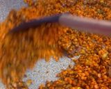 A picture of step 2 of Curry red lentils & sweet potato 🍠.