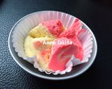 Foto langkah ke 8 dari resep Bolu Kukus Mekrok Kocok All in One First Trial.