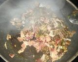 Foto del paso 6 de la receta Puré de calabaza con setas y jamón serrano salteado