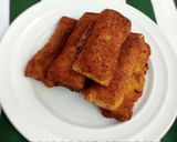 A picture of step 9 of Stuffed bread roll.