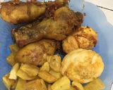 Foto langkah ke 2 dari resep Ayam, telur dan kentang balado.