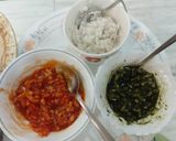 A picture of step 2 of Tri colour sandwiches.