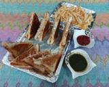 Chicken and eggs cheese sandwiches with french fries recipe step 2 photo