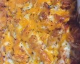 A picture of step 3 of Tomato, onion and tuna pasta bake.