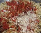 A picture of step 3 of Ratalyacha kees (grated stir fried sweet potato).