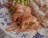 Foto del paso 4 de la receta: Pechuga rellena con ensalada tropical 😍