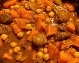 Une image de l'étape 3 de Tajine de potimarron, châtaignes, pois chiches.