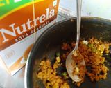 A picture of step 2 of Soya Brinjal Bharta Stuffed Eggplant Boat in Soyabean curry.