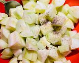 A picture of step 5 of Cucumber Salad with Air Fryer Chicken.