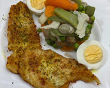 Foto del paso 8 de la receta: Filetes de pollo con menestra de verduras al Aniston
