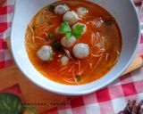 Foto langkah ke 6 dari resep Cilok kuah pedas takaran sendok.