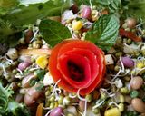 A picture of step 4 of Green Grams Sprouts Garden Fresh Salad#themechallenge.