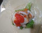 Foto langkah ke 15 dari resep Lumpia Isi Rogut Talas Sayuran Telur Puyuh.