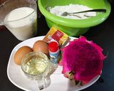 Foto langkah ke 1 dari resep Pukis Buah Naga.