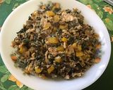 Une image de l'étape 15 de One pot pasta « Marin » aux thon, poivron jaune, algues et bouillon de crevettes.