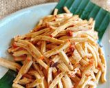 Hình bước làm 2 của món Cua sợi chay xào cay
