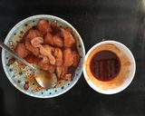 Hình bước làm 5 của món Mì gà cay