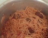 A picture of step 8 of Spaghetti with meatballs#author Marathon.