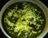 A picture of step 4 of Palak paneer.