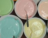 Foto langkah ke 4 dari resep Rainbow checkerboard cake.