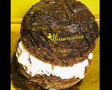 A picture of step 9 of Ultimate bourbon delight ice cream sandwich.