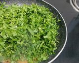 A picture of step 6 of Palak Ulli Karam (Palak Onion Chutney).
