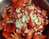 A picture of step 1 of Kathiyawadi Sev Tomato Sabji.
