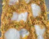 Foto del paso 5 de la receta: Merluza al horno con mayonesa y guarnición de la mía mamma