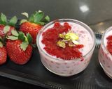 A picture of step 5 of STRAWBERRY SABUDANA KHEER /STRAWBERRY SAGO PEARLS PUDDING.