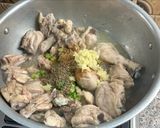 A picture of step 2 of White chicken karahi.